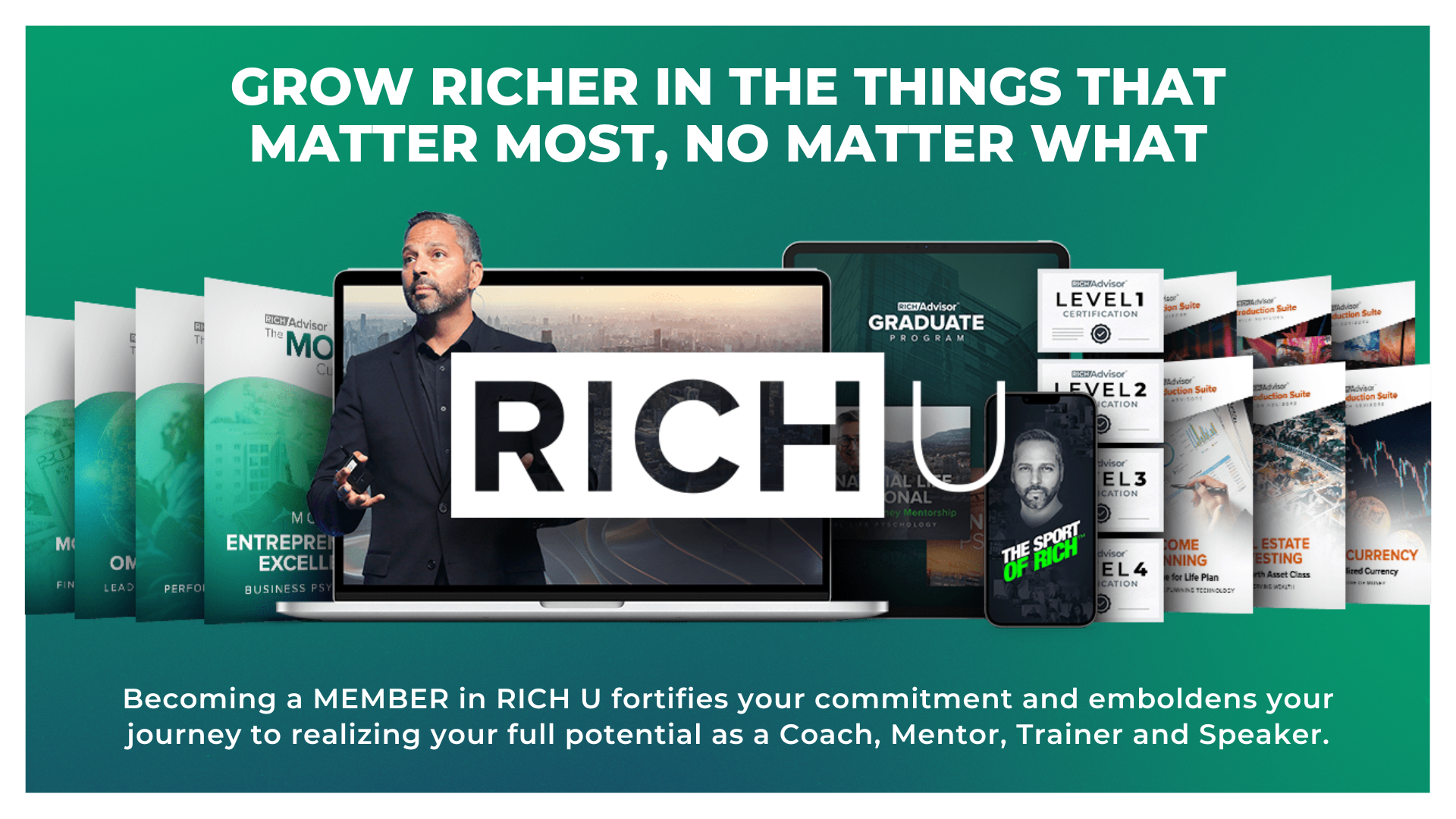 RICH U Membership $199/monthly, cancel anytime